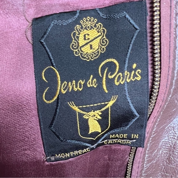 Vintage 70s Jeno du Paris Brown Leather Trench Coat Size Small Made in Canada - Picture 12 of 16